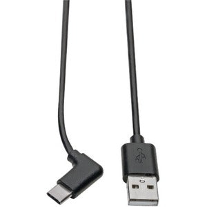 Tripp Lite USB 2.0 Hi-Speed Cable A to USB Type C USB C M/M Right-Angle 6ft 6'