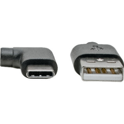 Tripp Lite USB 2.0 Hi-Speed Cable A to USB Type C USB C M/M Right-Angle 6ft 6'