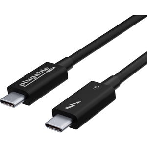 Plugable Thunderbolt 3 Cable 40Gbps Supports 100W (20V, 5A) Charging, 2.6ft/0.8m