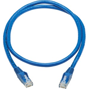 Tripp Lite Cat6 Snagless UTP Network Patch Cable (RJ45 M/M), Blue, 3 ft.