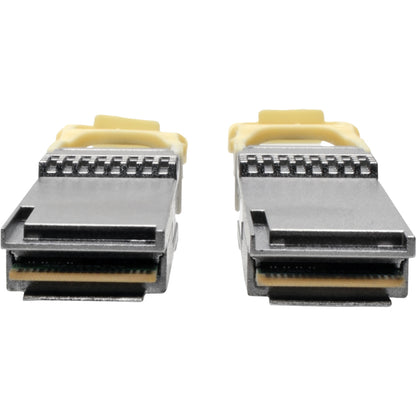 Tripp Lite QSFP28 to QSFP28 Active Optical Cable - 100GbE, AOC, M/M, Aqua, 2 m (6.6 ft.)