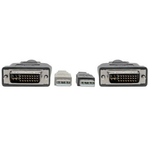 Tripp Lite DVI to USB-A Dual KVM Cable Kit 2x Male 2x Male 1080p @60Hz 10ft