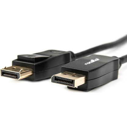 Rocstor Premium 10ft / 3m DisplayPort 1.2 Cable M/M - DisplayPort 4k - DisplayPort Male Digital Audio/Video - 10ft - Black- DP TO DP Cable 4Kx2K