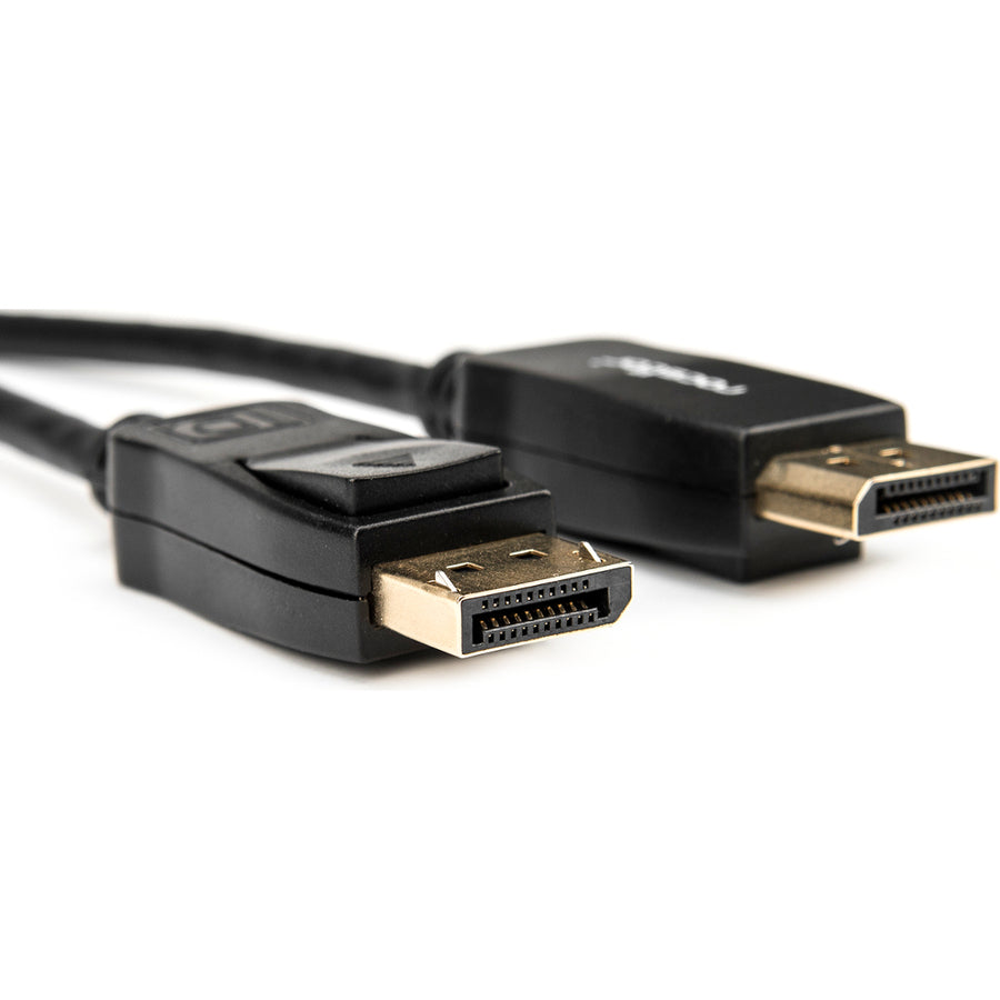 Rocstor Premium 10ft / 3m DisplayPort 1.2 Cable M/M - DisplayPort 4k - DisplayPort Male Digital Audio/Video - 10ft - Black- DP TO DP Cable 4Kx2K