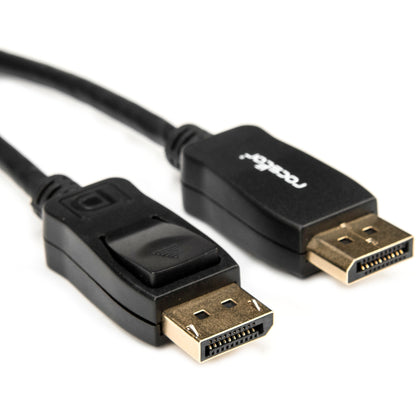 Rocstor Premium 10ft / 3m DisplayPort 1.2 Cable M/M - DisplayPort 4k - DisplayPort Male Digital Audio/Video - 10ft - Black- DP TO DP Cable 4Kx2K