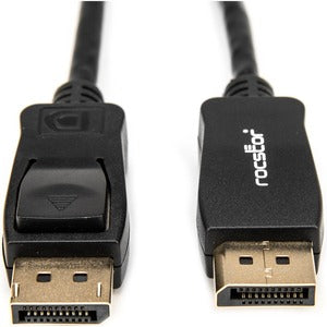 Rocstor Premium 6ft / 2m DisplayPort 1.2 Cable M/M - DisplayPort 4k - DisplayPort Male Digital Audio/Video - 6ft - Black- DP TO DP Cable 4Kx2K