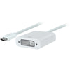 4XEM USB-C to DVI Cable - 6FT- White