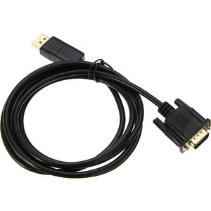 4XEM 1FT DisplayPort To VGA Adapter Cable - Black