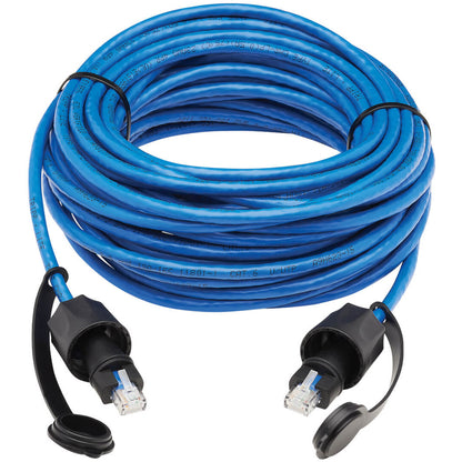 Tripp Lite Cat6 Industrial UTP Ethernet Cable 100W PoE CMR-LP Blue 50ft