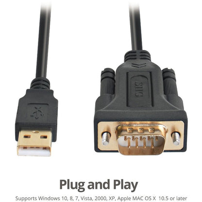 SIIG USB to RS-232 Serial Adapter Cable - FTDI FT232
