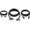 Tripp Lite DisplayPort KVM Cable Kit 4K USB 3.5mm 3xM/3xM USB MM DP MM 10ft