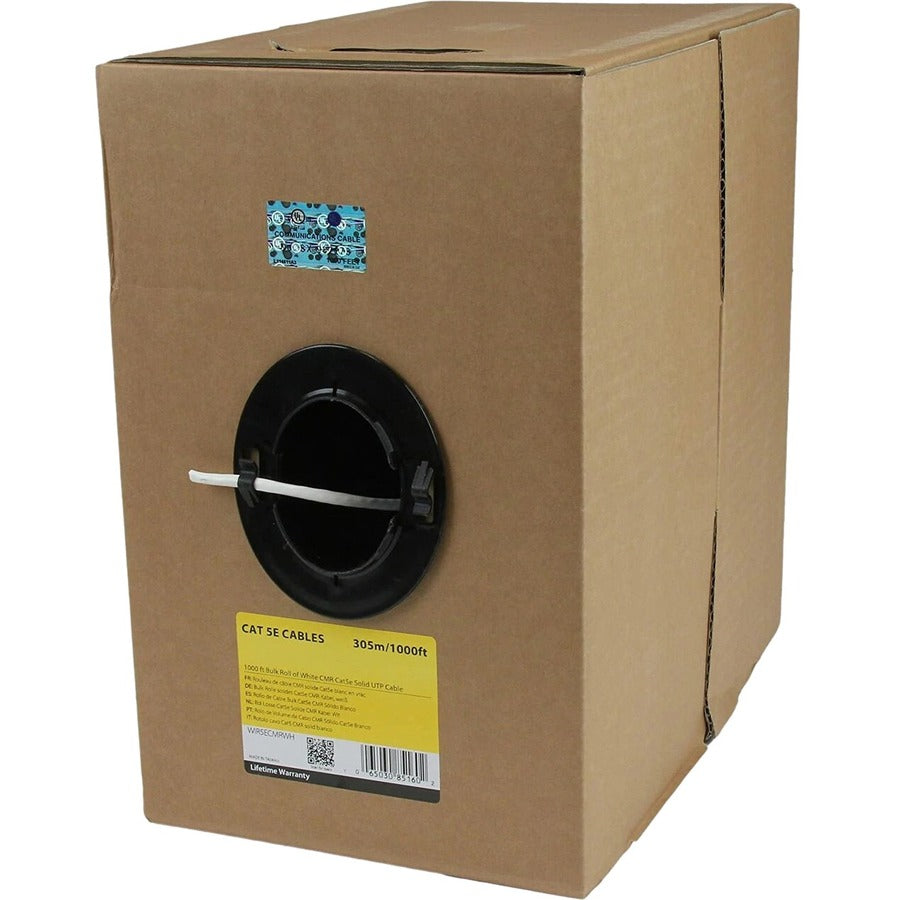 4XEM Cat 5E 1000ft (305 m) Bulk cable (White)