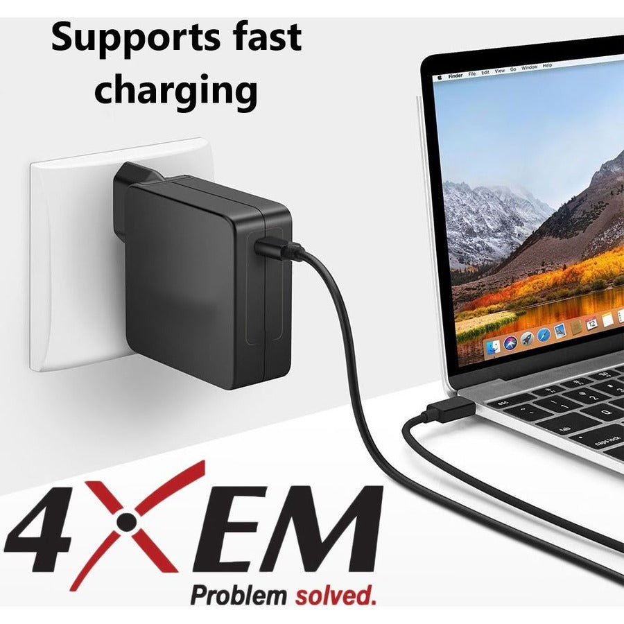 4XEM 3FT/1M USB-C To USB-C Cable M/M USB 3.1 Gen 2 10GBPS White