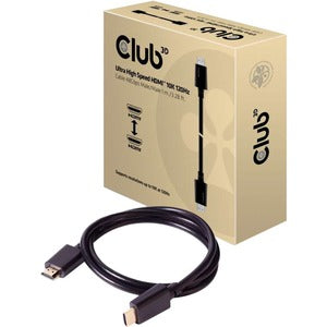 Club 3D Ultra High Speed HDMI&trade; Cable 10K 120Hz 48Gbps M/M 1 m./3.28 ft.
