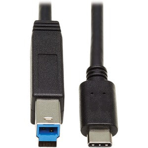 Tripp Lite USB C to USB Type B Cable USB Type C 3.1 Gen 2, 10 Gbps M/M 20in