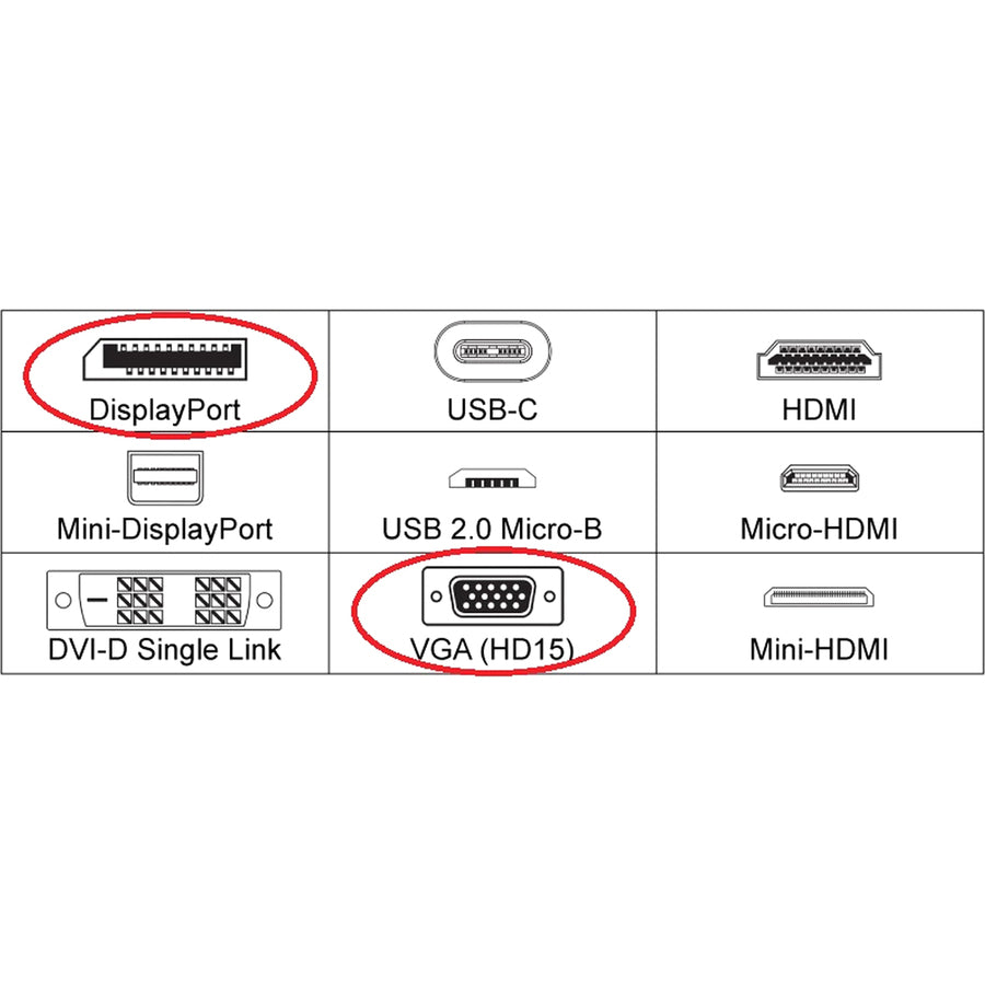 4XEM 10 Inch DisplayPort To VGA Adapter Cable