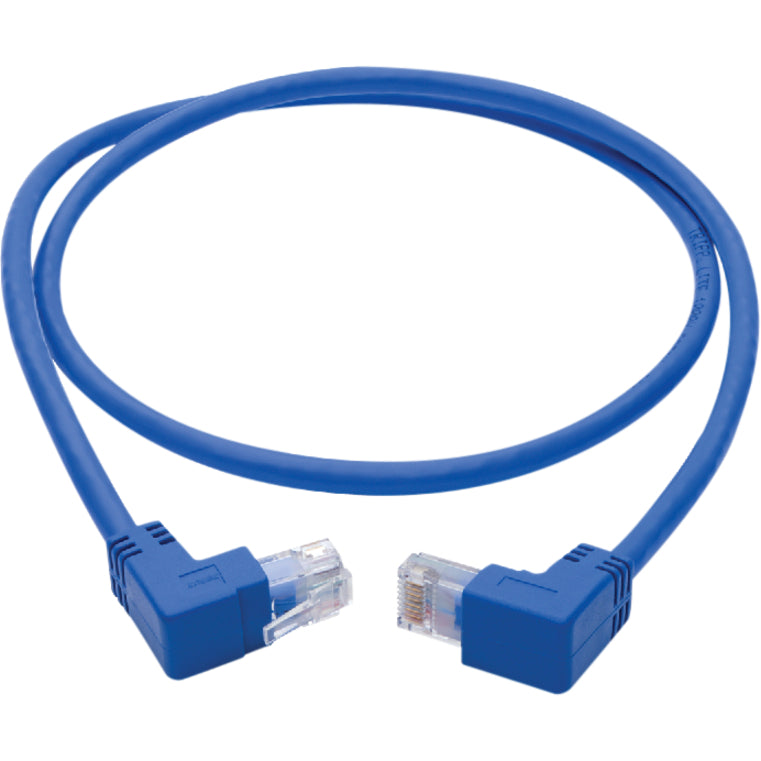Tripp Lite Cat6 Patch Cable Up-Angled / Down Angled UTP Molded M/M Blue 3ft