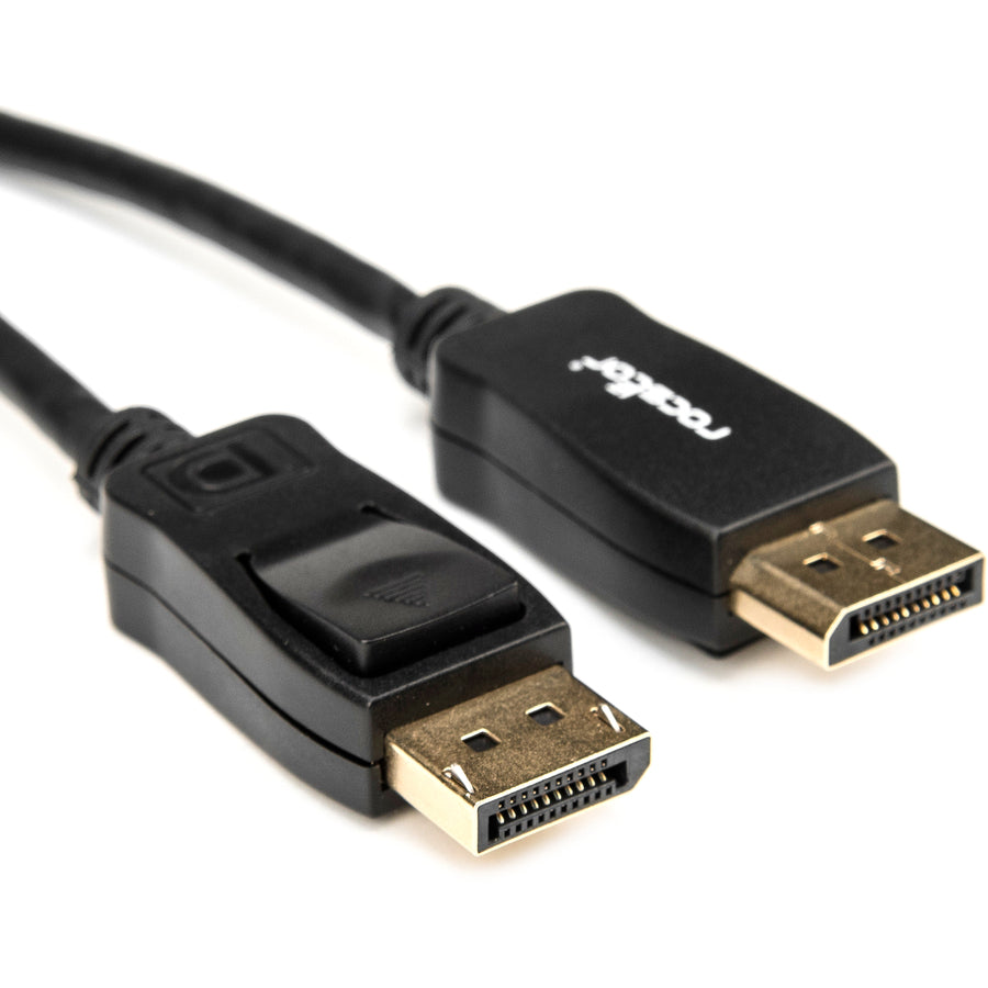 Rocstor Premium 3ft / 1m DisplayPort 1.2 Cable M/M - DisplayPort 4k - DisplayPort Male Digital Audio/Video - 3ft - Black- DP TO DP Cable 4Kx2K