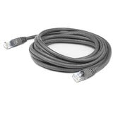 AddOn 2ft RJ-45 (Male) to RJ-45 (Male) Straight Gray Cat6 UTP PVC Copper Patch Cable
