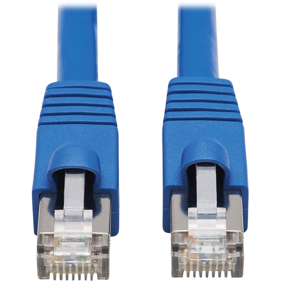 Tripp Lite Cat6a Patch Cable F/UTP Snagless w/ PoE 10G CMR-LP Blue M/M 3ft