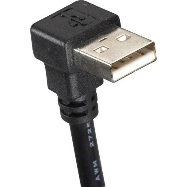 Black Box USB 2.0 Cable - Type A Male (Right Angle) to Type A Female, 4-ft. (1.2-m)