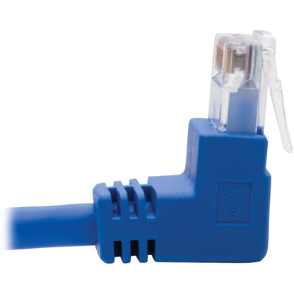 Tripp Lite Cat6 UTP Patch Cable, Up-Angle Male/Down-Angle Male - 4 ft., Blue