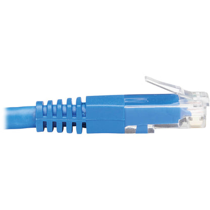 Tripp Lite Cat6 Ethernet Cable Left Angled UTP Molded RJ45 M/M Blue 15ft