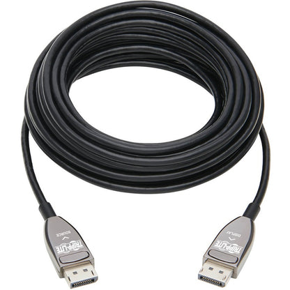 Tripp Lite P580F3-20M-8K6 DisplayPort Fiber Active Optical Cable, M/M, Black, 20 m (65 ft.)