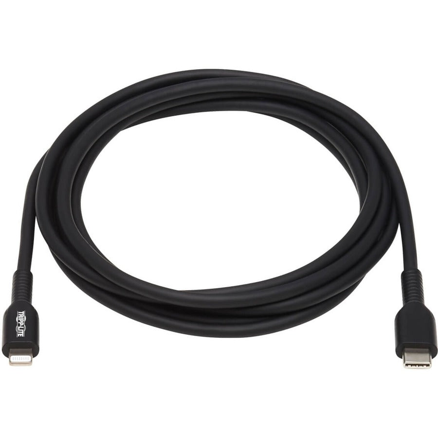 Tripp Lite USB-C to Lightning Sync/Charge Cable (M/M), MFi Certified, Black, 2 m (6.6 ft.)