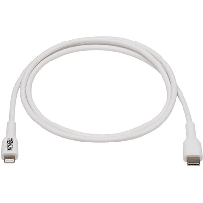Tripp Lite USB-C to Lightning Sync/Charge Cable (M/M), MFi Certified, White, 1 m (3.3 ft.)