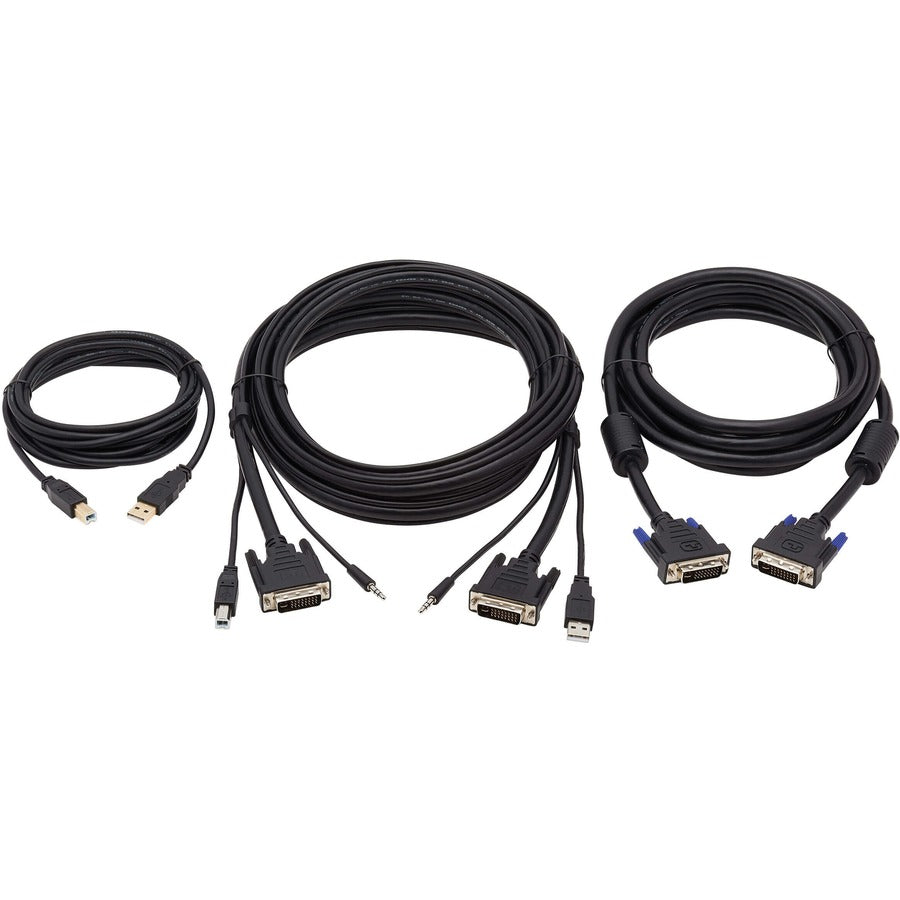 Tripp Lite DVI KVM Cable Kit DVI USB 3.5mm Audio 3xM/M USB M/M DVI M/M 6ft
