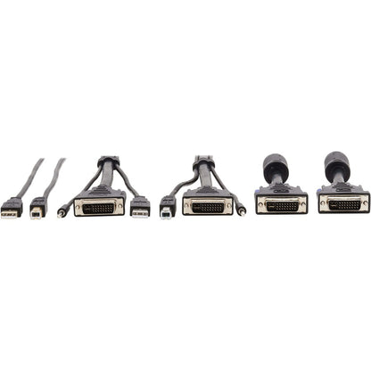 Tripp Lite DVI KVM Cable Kit DVI USB 3.5mm Audio 3xM/M USB M/M DVI M/M 6ft