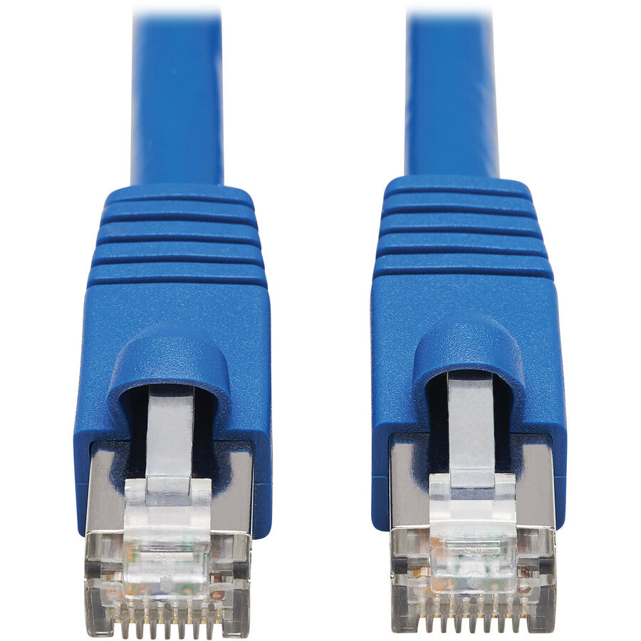 Tripp Lite Cat6a Patch Cable F/UTP Snagless w/ PoE 10G CMR-LP Blue M/M 50ft