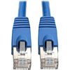 Tripp Lite Cat6a Snagless Shielded STP Patch Cable 10G, PoE Blue M/M 30ft