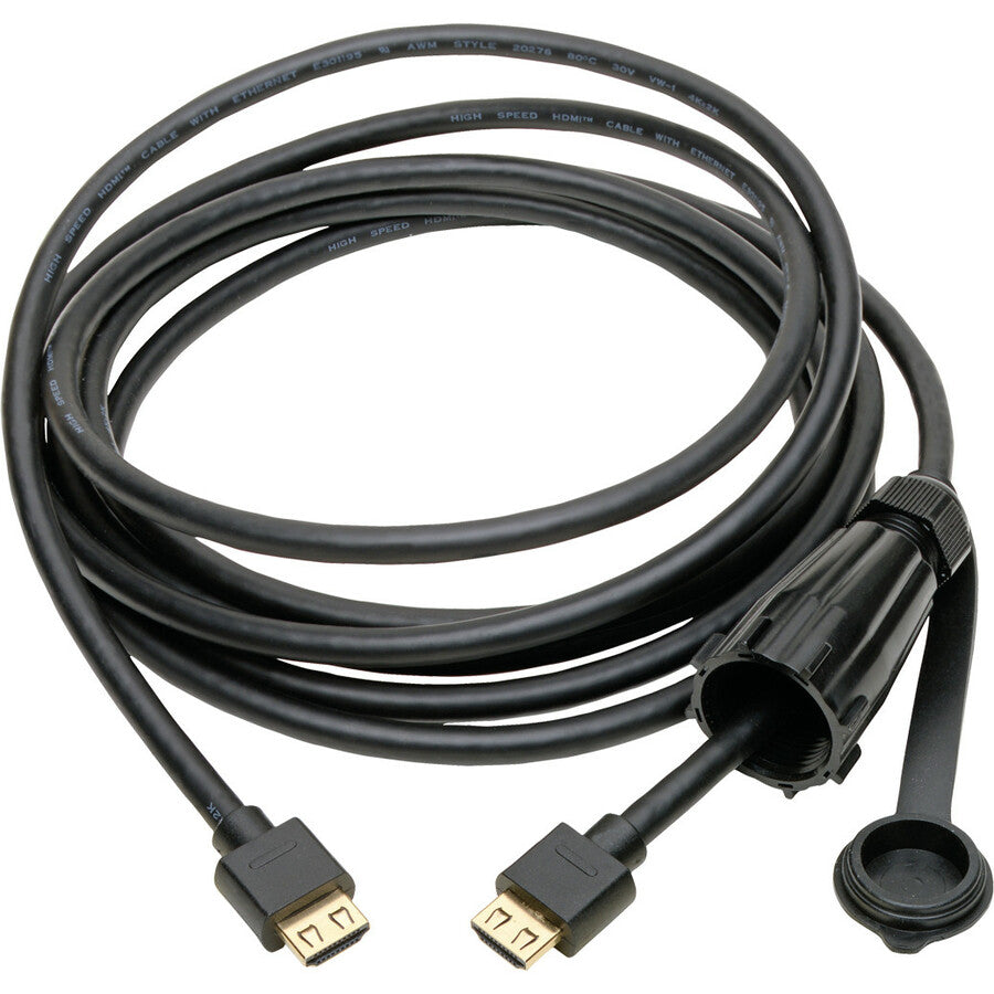 Tripp Lite HDMI Cable High-Speed IP68 Connector Industrial Ethernet MM 12ft