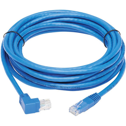 Tripp Lite Cat6 Ethernet Cable Up Angled UTP Molded RJ45 M/M Blue 15ft