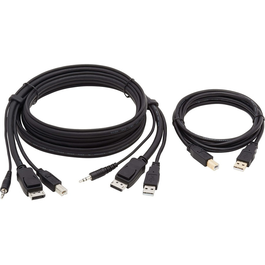 Tripp Lite DisplayPort KVM Cable Kit 4K USB 3.5mm Audio 3xM/3xM USB M/M 6ft