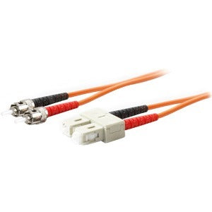 AddOn 2m SC (Male) to ST (Male) Yellow OS2 Duplex Fiber OFNR (Riser-Rated) Patch Cable