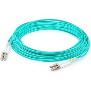 AddOn 200m LC (Male) to LC (Male) Aqua OM4 Duplex Fiber OFNR (Riser-Rated) Patch Cable