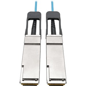 Tripp Lite QSFP+ to QSFP+ Active Optical Cable - 40Gb, AOC, M/M, Aqua, 10 m (32.8 ft.)