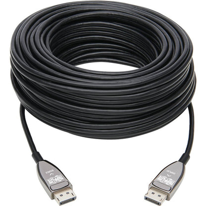 Tripp Lite P580F3-30M-8K6 DisplayPort Fiber Active Optical Cable, M/M, Black, 30 m (98 ft.)