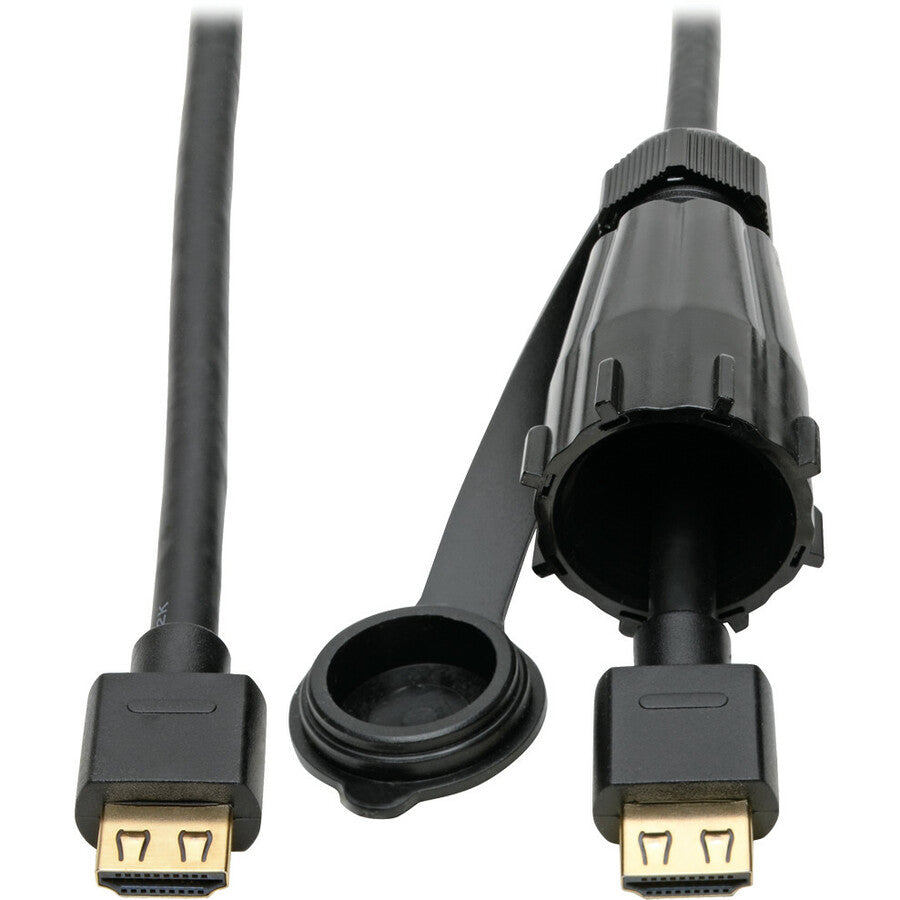 Tripp Lite HDMI Cable High-Speed IP68 Connector Industrial Ethernet M/M 3ft