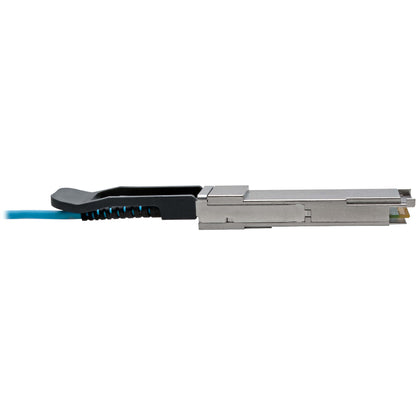 Tripp Lite QSFP+ to QSFP+ Active Optical Cable - 40Gb, AOC, M/M, Aqua, 30 m (98.4 ft.)