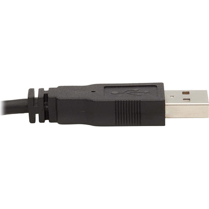Tripp Lite DVI KVM Cable Kit, DVI USB 3.5mm Audio 3xM/3xM+USB M/M Black 6ft