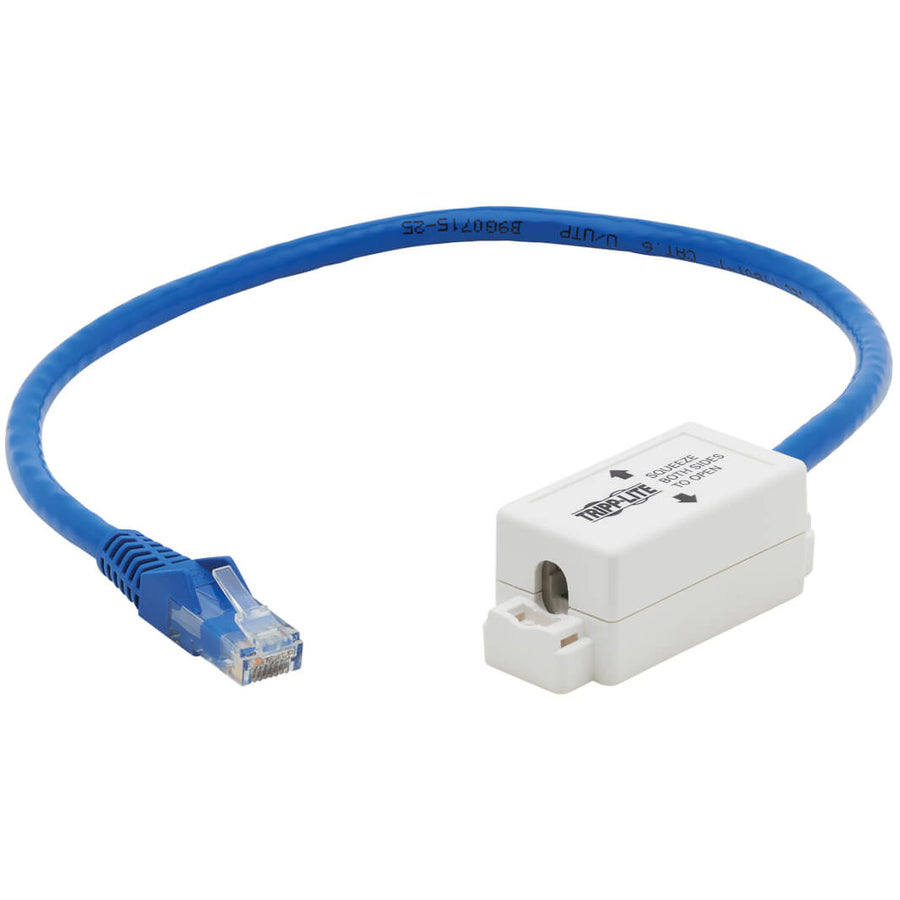 Tripp Lite Cat6 Junction Box Cable Assembly, 18 in., Blue