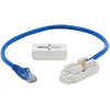 Tripp Lite Cat6 Junction Box Cable Assembly, 18 in., Blue