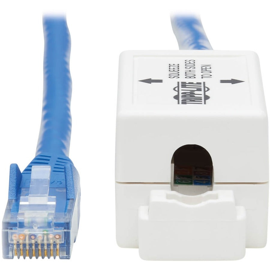 Tripp Lite Cat6 Junction Box Cable Assembly, 18 in., Blue