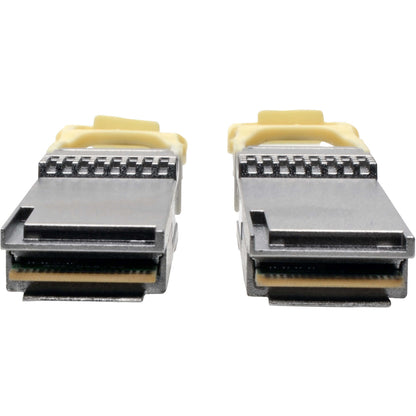 Tripp Lite QSFP28 to QSFP28 Active Optical Cable - 100GbE, AOC, M/M, Aqua, 3 m (9.8 ft.)