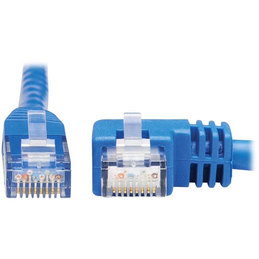 Tripp Lite Cat6 Ethernet Cable Right Angled UTP Molded RJ45 M/M Blue 20ft