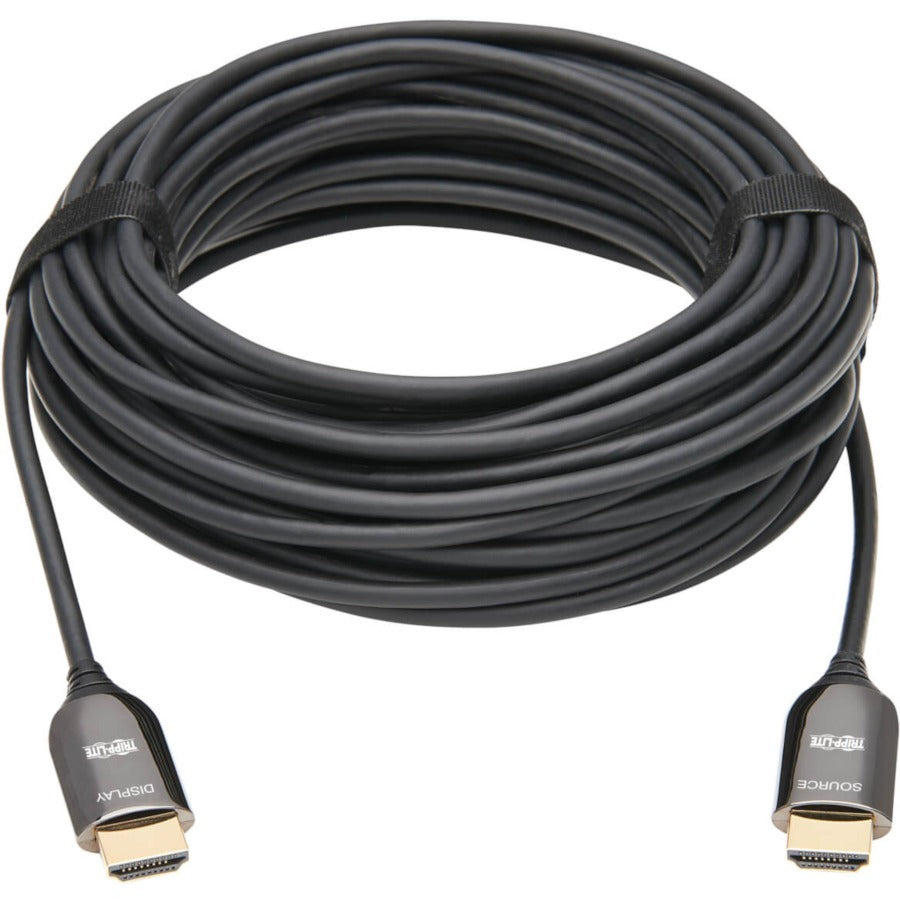 Tripp Lite P568F-30M-8K6 HDMI Fiber Active Optical Cable, M/M, Black, 30 m (98 ft.)